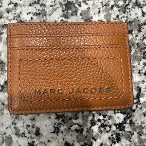 Marc Jacobs Tan Leather Card Holder